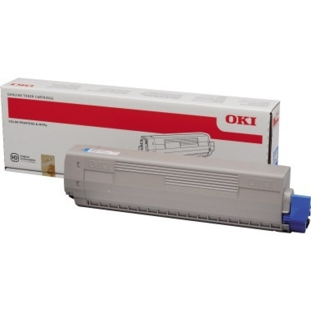 Produktabbildung Nr. 1: OKI Toner 44844507 10.000Seiten cyan