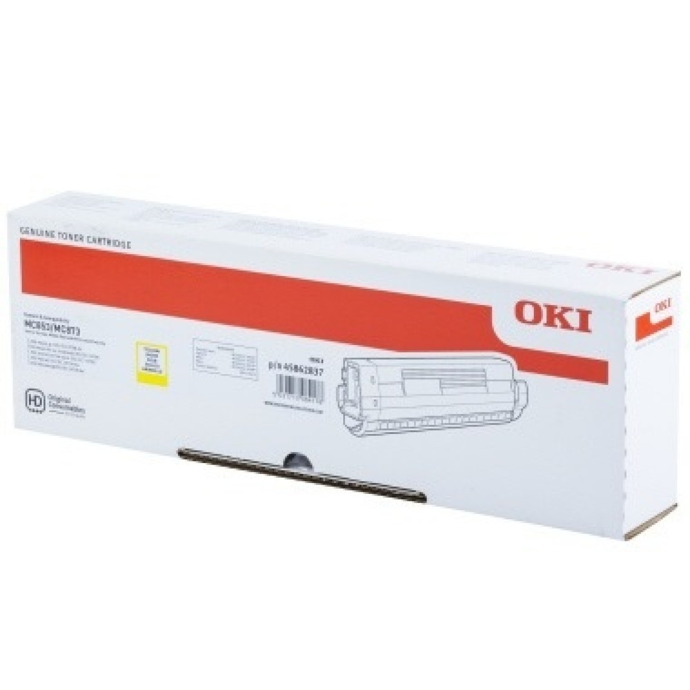 Produktabbildung: OKI Toner 45862837 7.300Seiten gelb