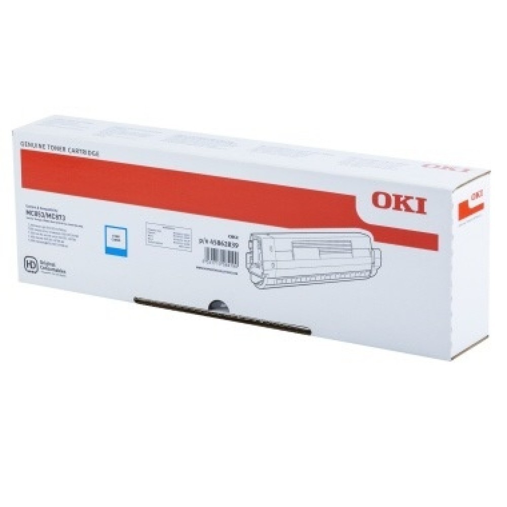 Produktabbildung: OKI Toner 45862839 7.300Seiten cyan