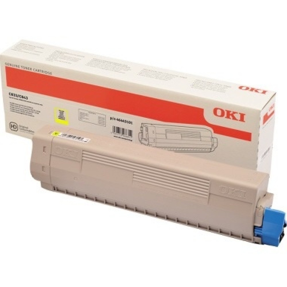 Produktabbildung: OKI Toner 46443101 10.000Seiten gelb