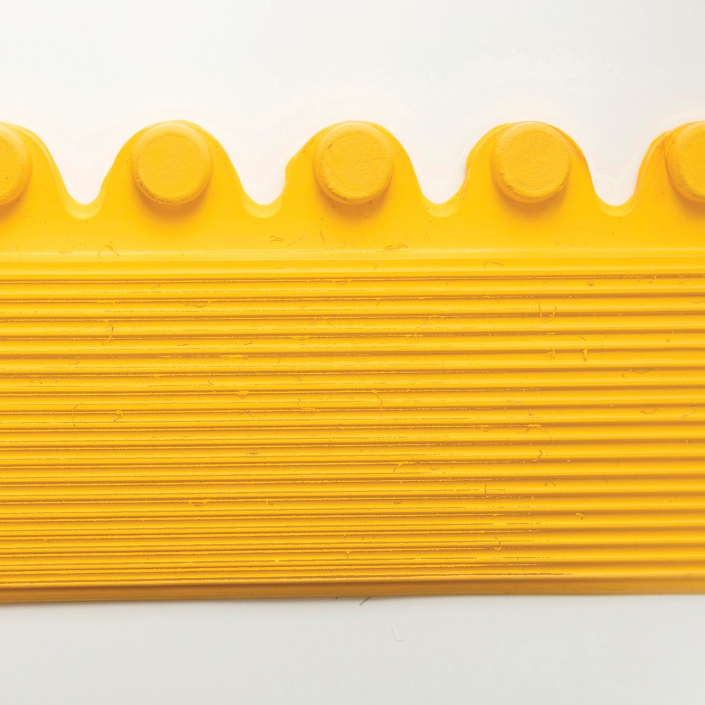Číslo obrázku produktu 5: Okrajová lišta, nástrčný systém pro pracoviště svářeče, nopky, ŠxH 910 x 52 mm, žlutá