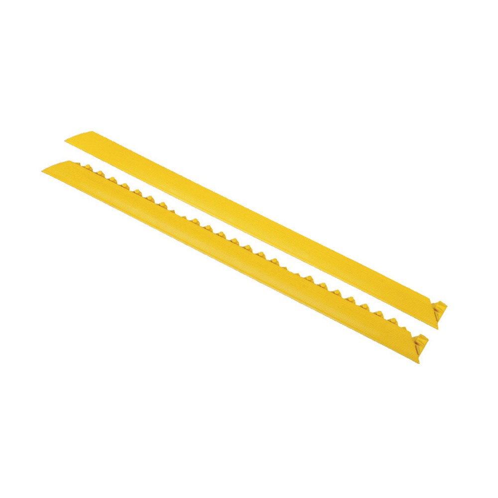 Obrázok výrobku: Okrajové lišty pre stojanové zásuvné pracovné stanice, bez gombíkov, Š x H 50 x 910 mm, žlté