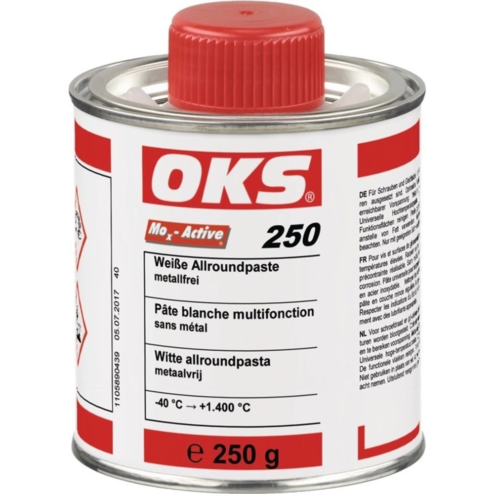 Produktabbildung Nr. 1: OKS Weiße Allroundpaste OKS 250, 250 g, weiß, Pinseldose