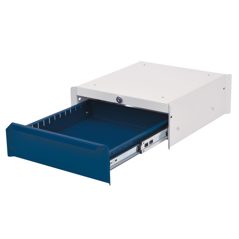 Product afbeelding: Onderbouwkast met 1 lade voor werkpleksysteem tafel, hxbxd 140 x 370 x 400 mm, gentiaanblauw