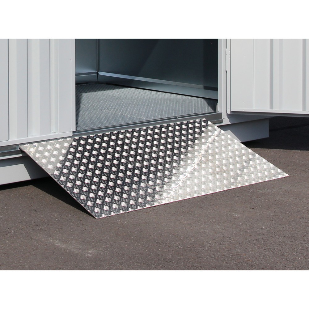 Product afbeelding: Oprijplaat voor gasflessencontainer, cap. 1.000 kg, bxl 750 x 1.500 mm