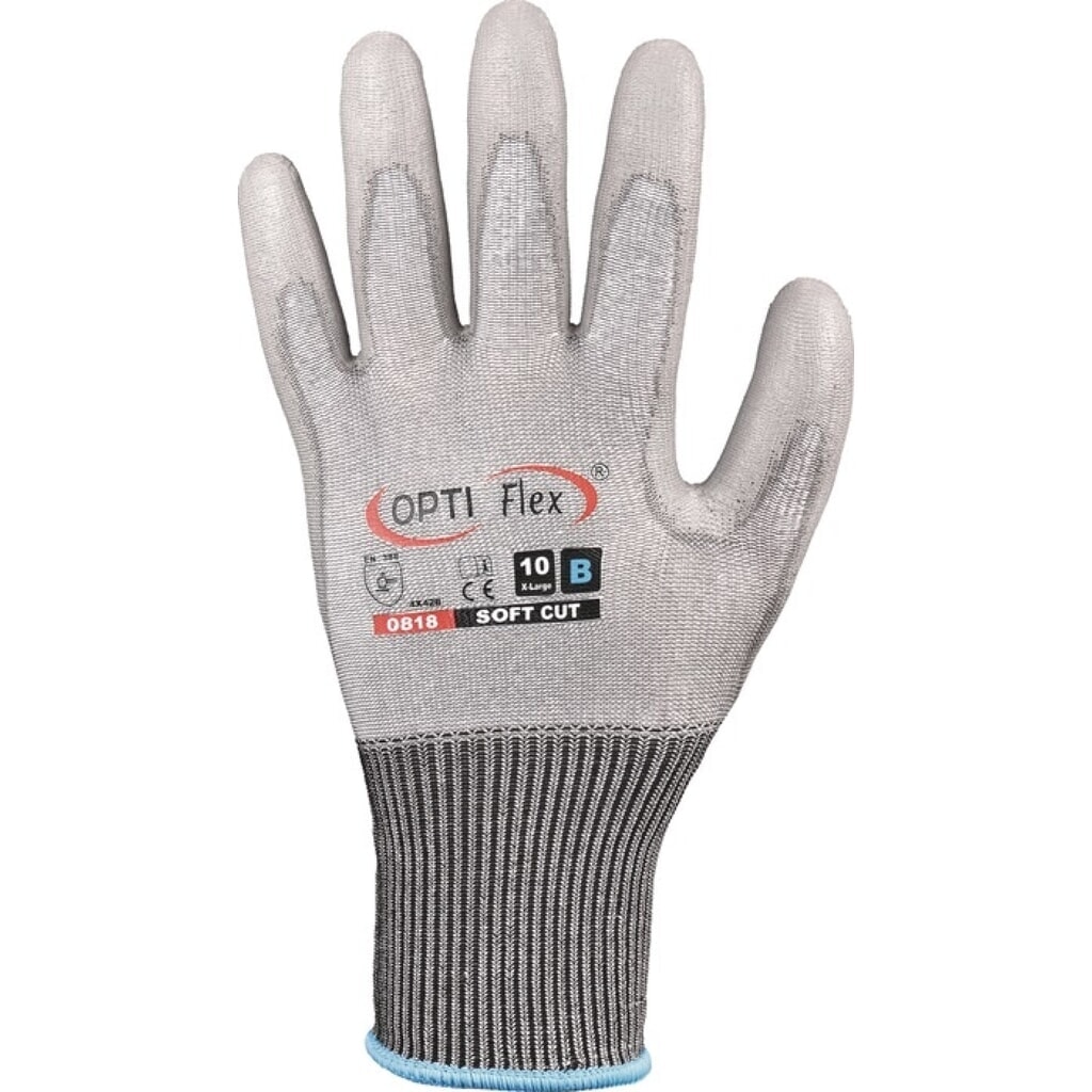 OPTIFLEX Handschuh SOFT CUT, EN 420/EN 388 PSA-Kategorie II, Größe 9 grau Produktabbildung: OPTIFLEX Handschuh SOFT CUT, EN 420/EN 388 PSA-Kategorie II, Größe 9 grau