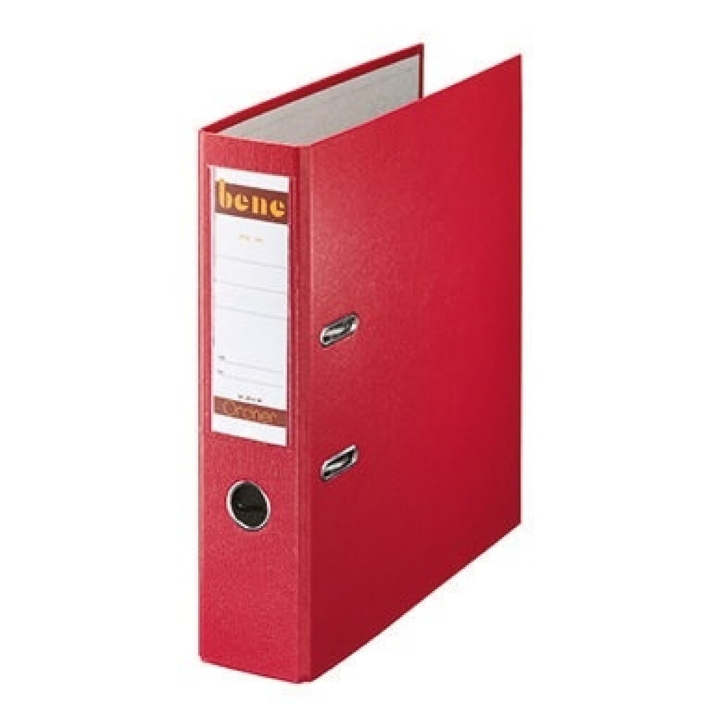 Produktabbildung Nr. 1: Bene Ordner 291400 RT DIN A4 80mm PP rot