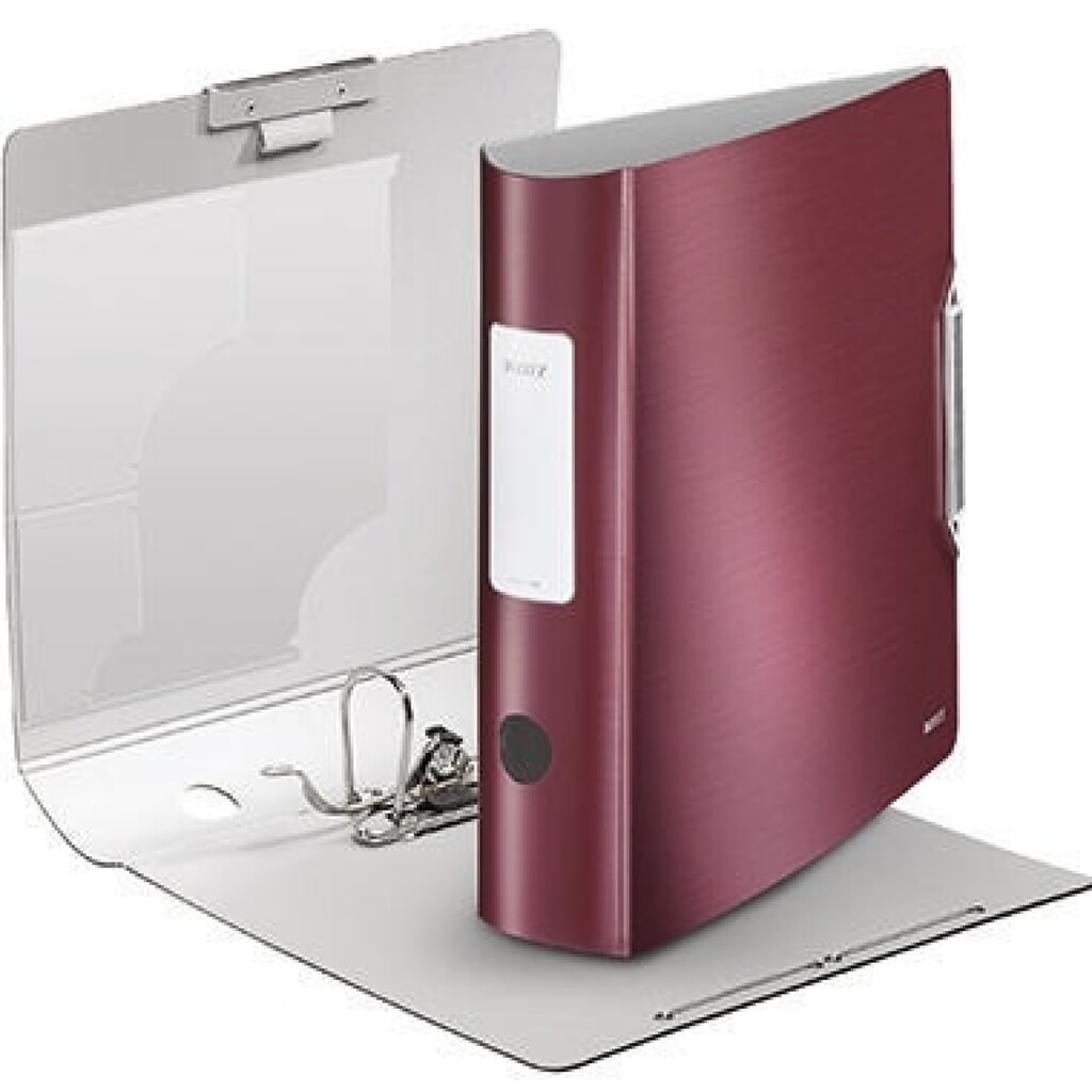 Produktabbildung: Leitz Ordner Active Style 11080028 DIN A4 80mm PP granat rot