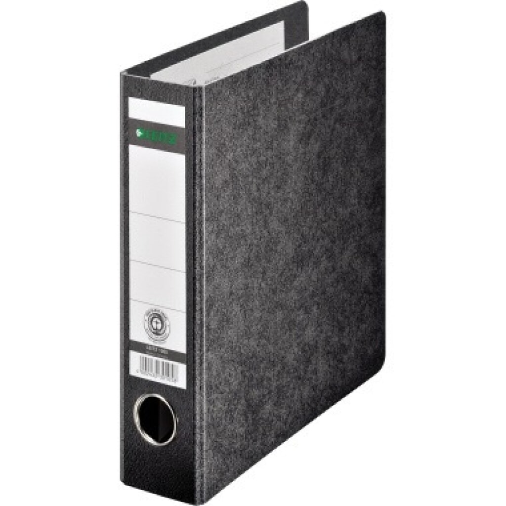 Produktabbildung: Leitz Ordner 10650000 DIN A5 56mm Hartpappe schwarz