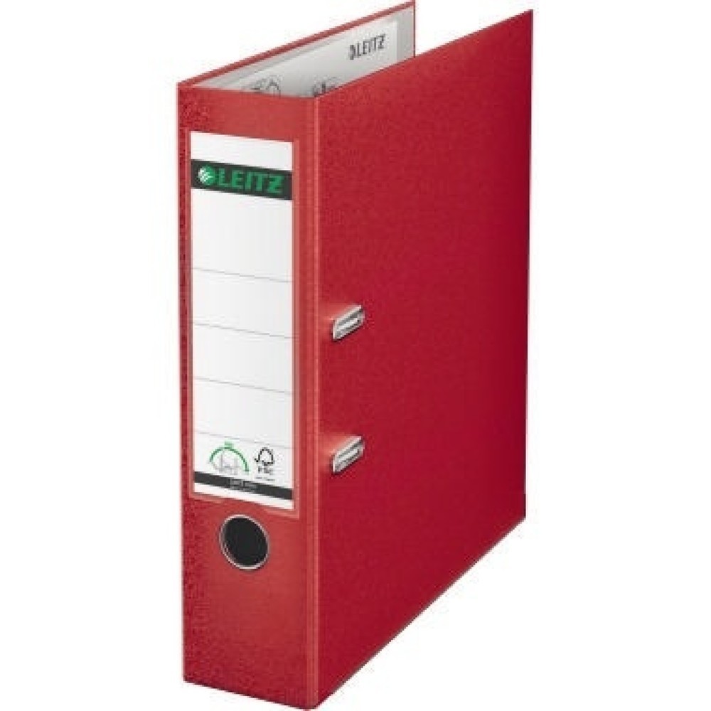 Produktabbildung: Leitz Ordner 10105025 DIN A4 80mm Polypropylen rot