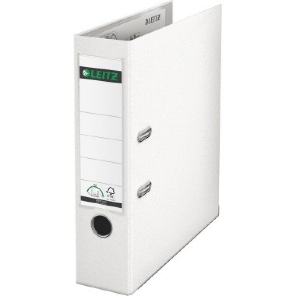 Produktabbildung: Leitz Ordner 10105001 DIN A4 80mm Polypropylen weiß