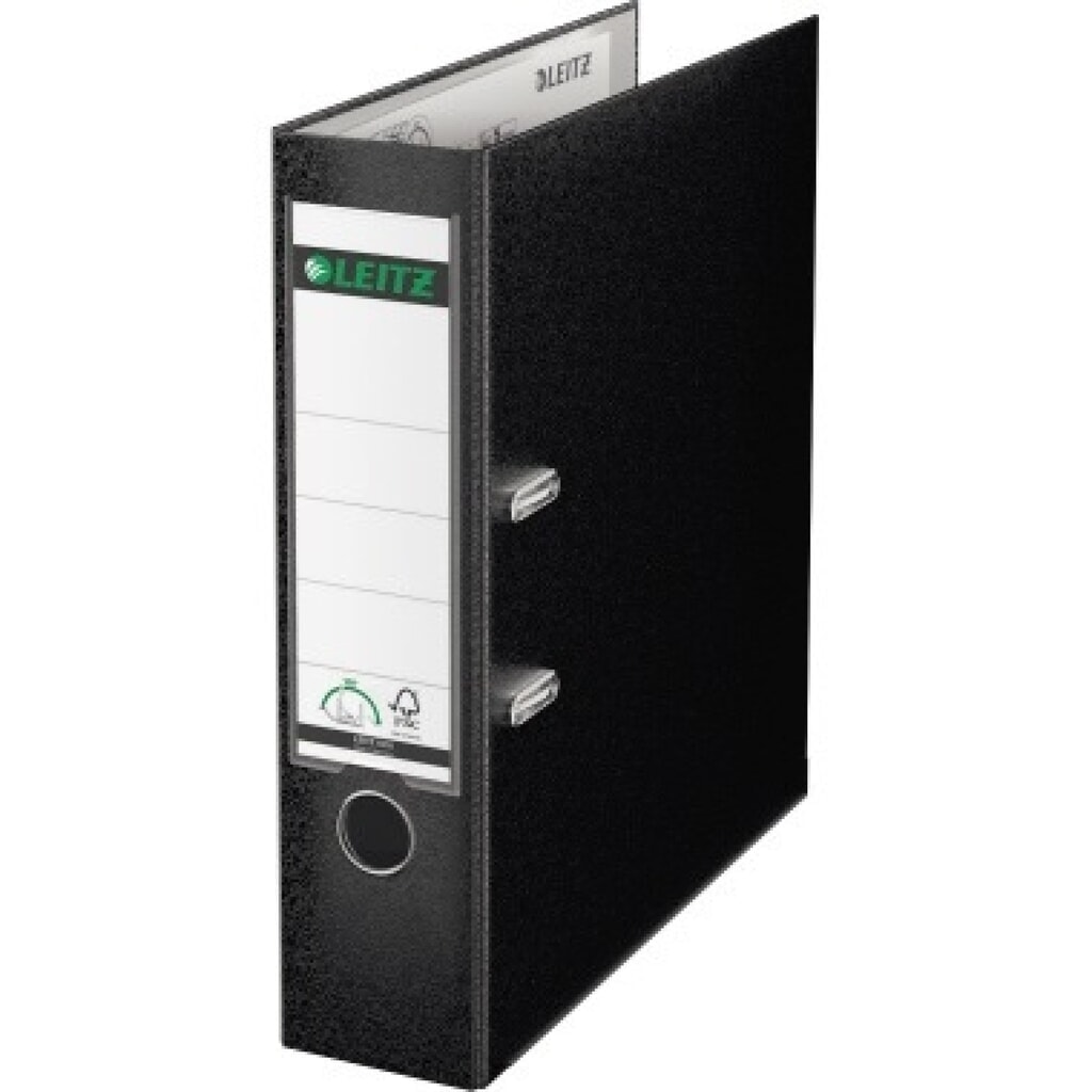 Leitz Ordner 10105095 DIN A4 80mm Polypropylen schwarz Produktabbildung: Leitz Ordner 10105095 DIN A4 80mm Polypropylen schwarz