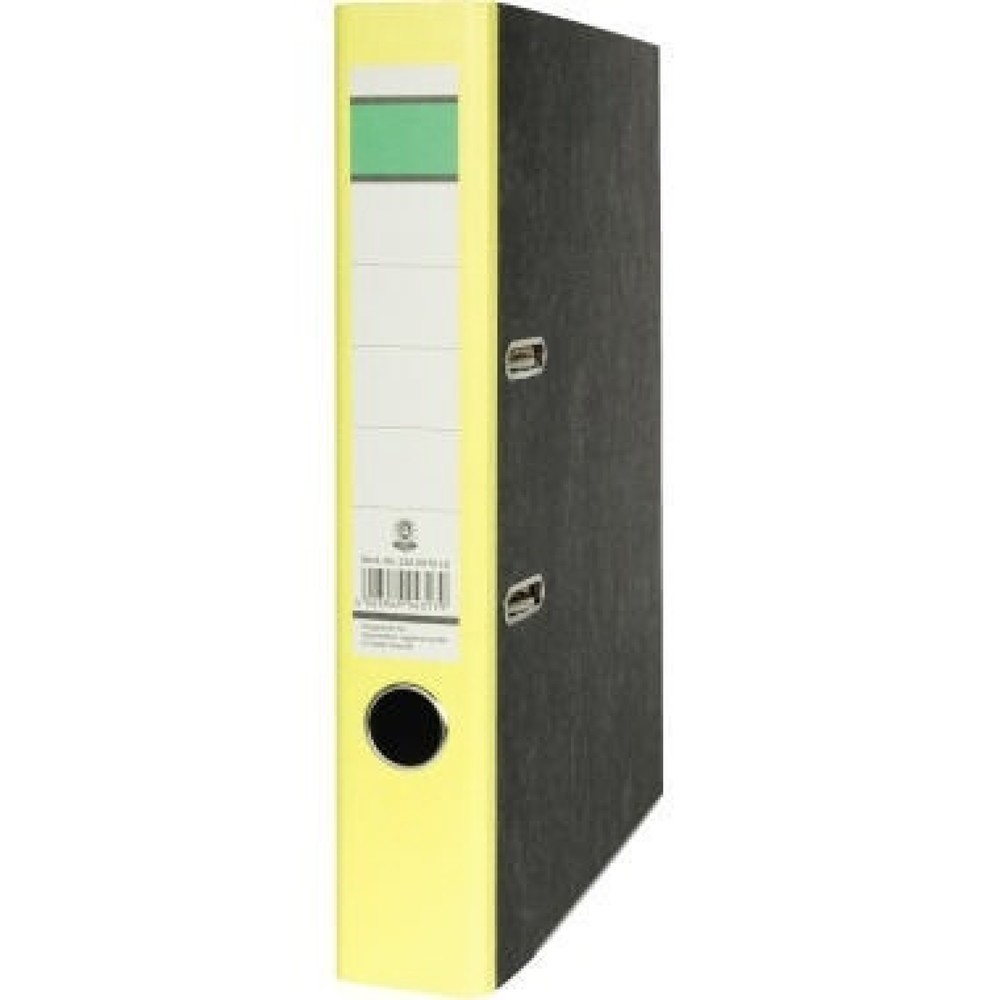 Produktabbildung: Ordner DIN A4 50mm Recycling Pappe gelb