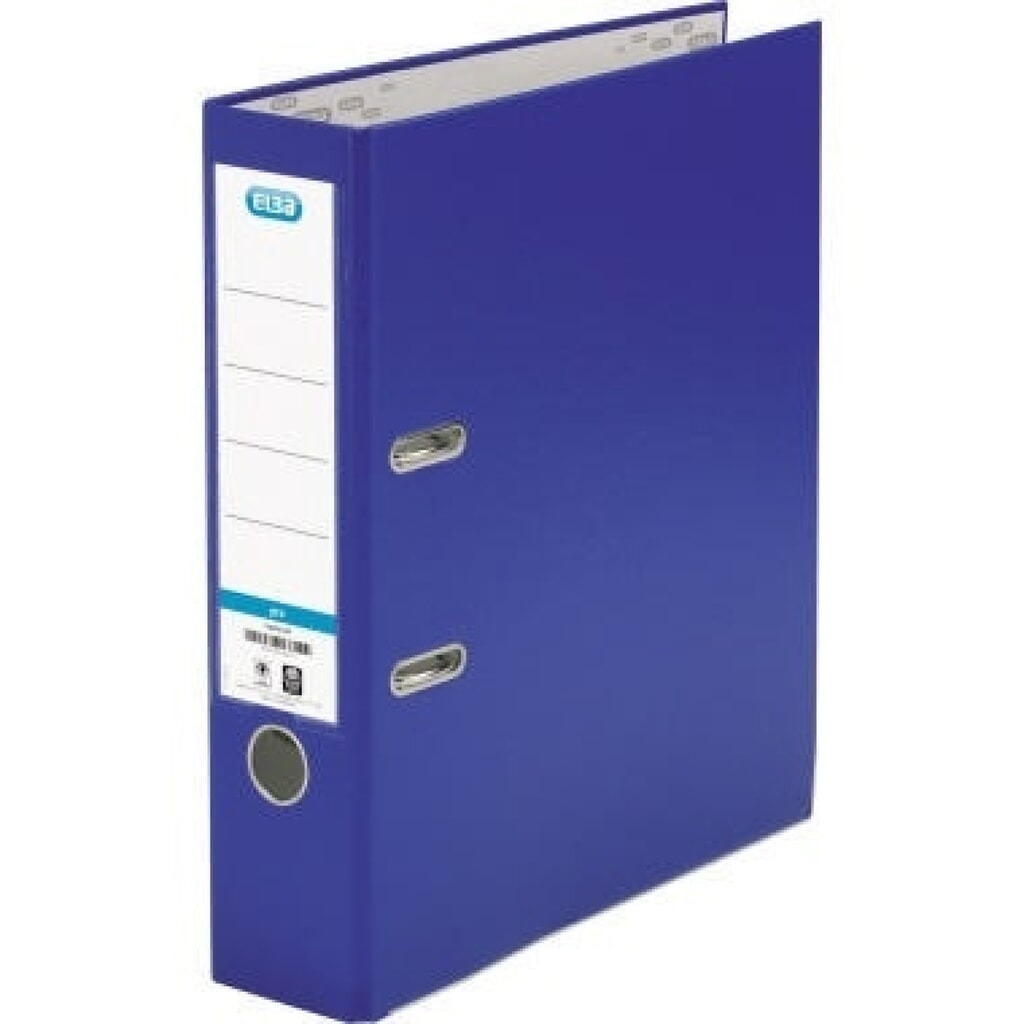 ELBA Ordner smart 100202148 DIN A4 80mm PP blau Produktabbildung: ELBA Ordner smart 100202148 DIN A4 80mm PP blau