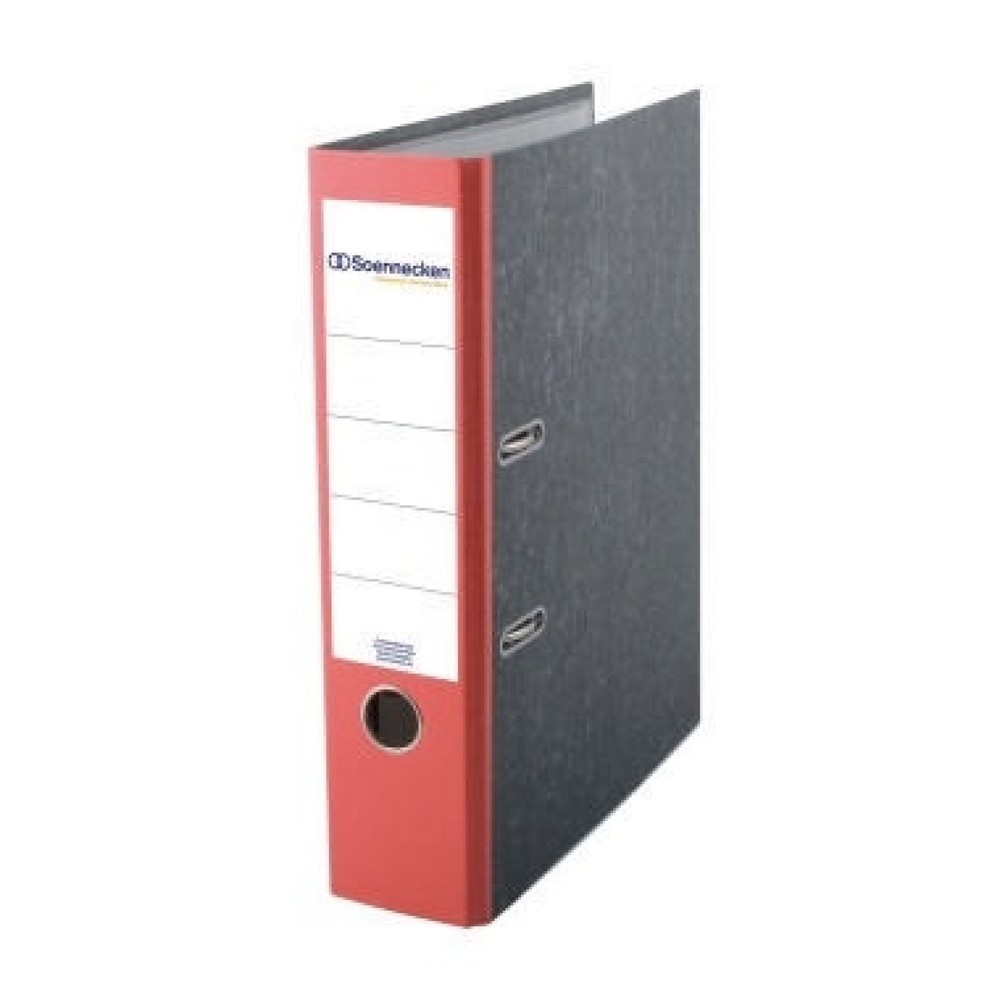 Produktabbildung: Soennecken Ordner 3322 DIN A4 80mm Pappe rot