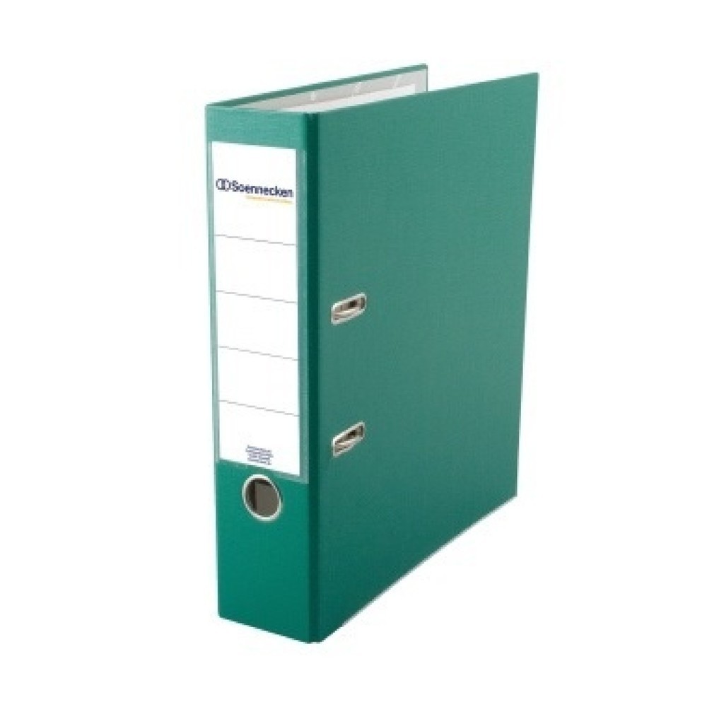Produktabbildung: Soennecken Ordner 3337 DIN A4 80mm PP grün