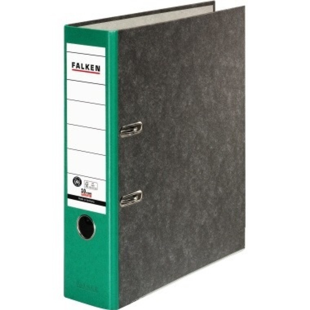 Produktabbildung Nr. 1: Falken Ordner S80 80024714 DIN A4 80mm RC Pappe grün