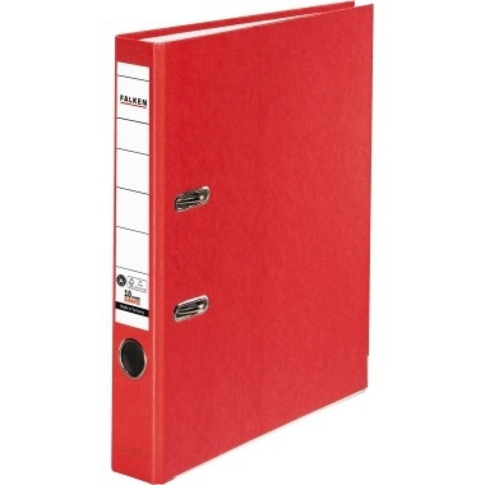 Produktabbildung: Falken Ordner Recycolor 11285293 DIN A4 50mm Papier rot