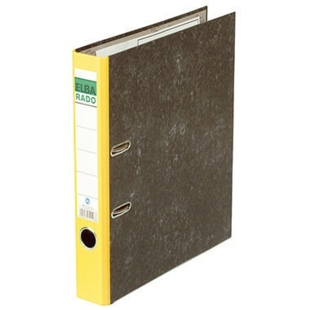 Produktabbildung: ELBA Ordner ELBArado 100022595 DIN A4 50mm Pappe gelb