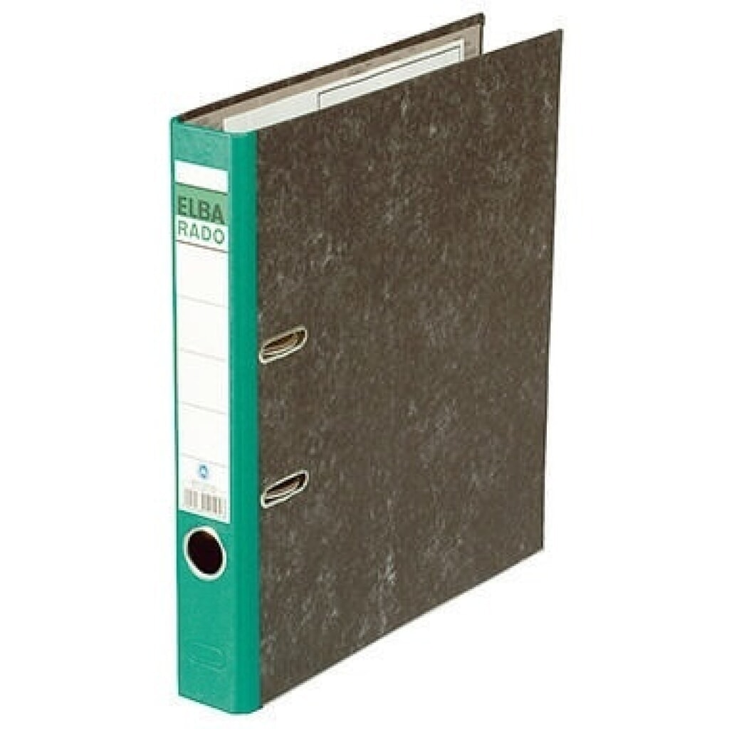 Produktabbildung: ELBA Ordner ELBArado 100555309 DIN A4 50mm Pappe grün