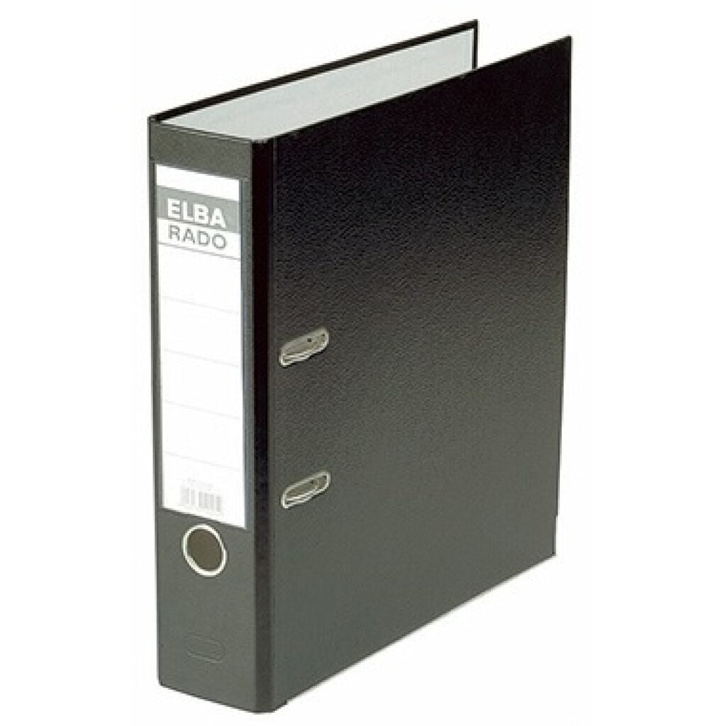 ELBA Ordner Rado Lux brillant 100022617 breit schwarz Produktabbildung: ELBA Ordner Rado Lux brillant 100022617 breit schwarz