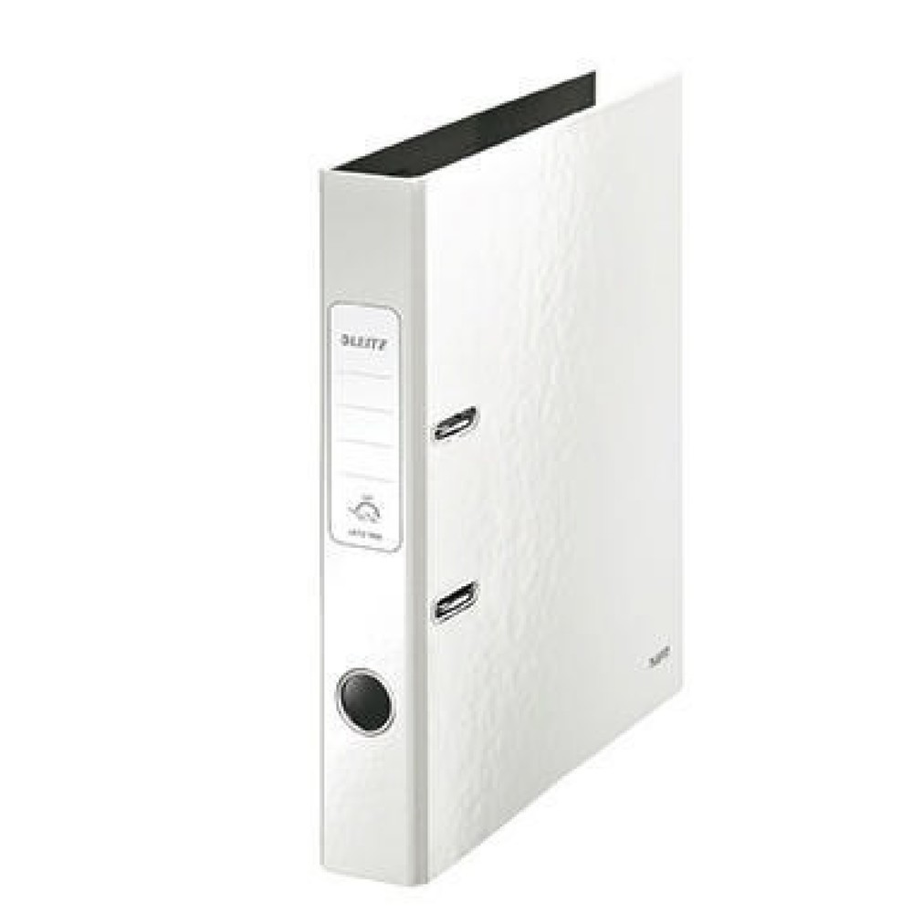 Produktabbildung: Leitz Ordner WOW 10060001 DIN A4 50mm Pappe perlweiß
