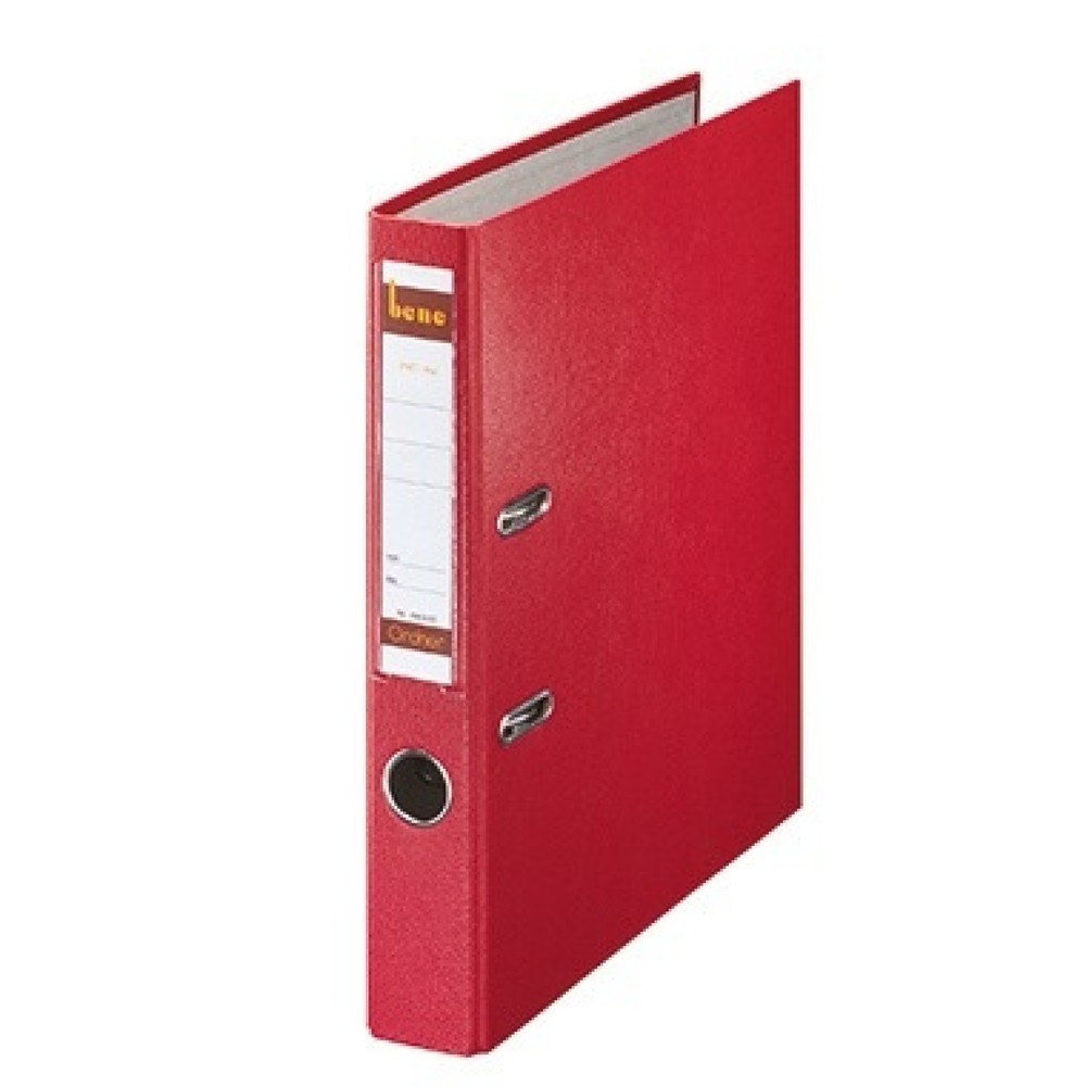 Produktabbildung: Bene Ordner 291600 RT DIN A4 52mm PP rot