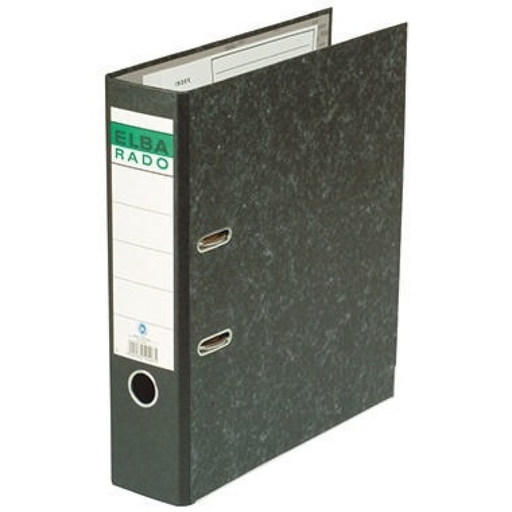 Produktabbildung: ELBA Ordner rado klassik 100081018 DIN A4 80mm Spezialpapier schwarz