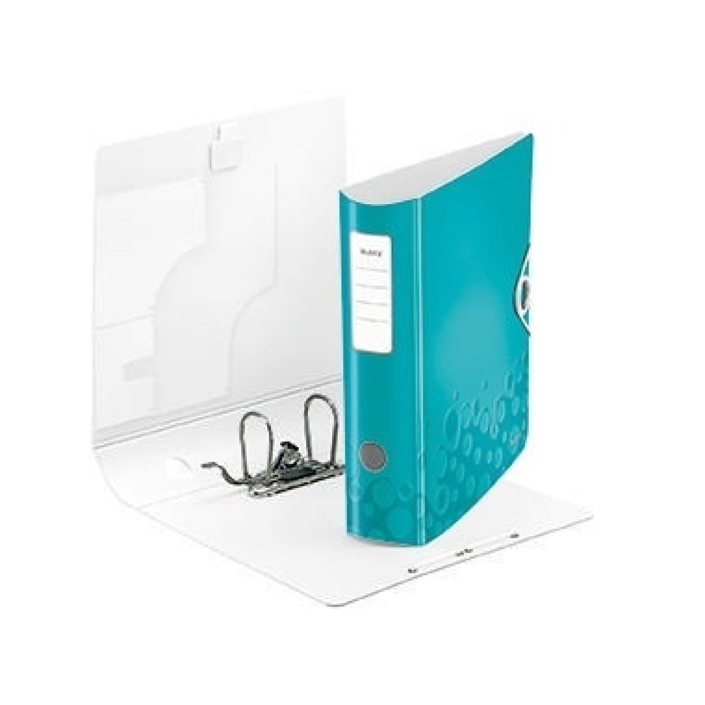 Produktabbildung: Leitz Ordner Active WOW 11060051 DIN A4 80mm Polypropylen eisblau