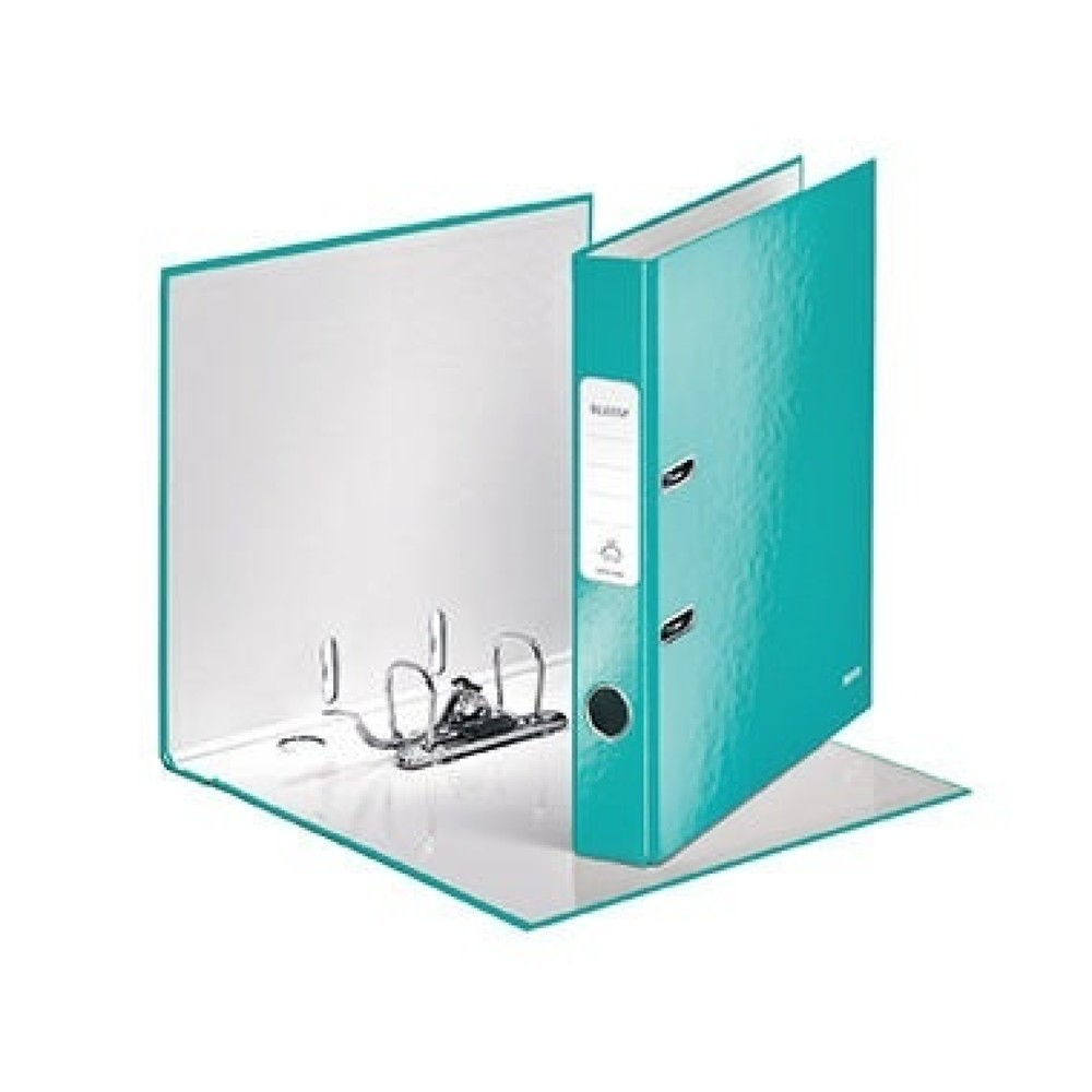 Produktabbildung: Leitz Ordner WOW 10060051 DIN A4 50mm Pappe eisblau