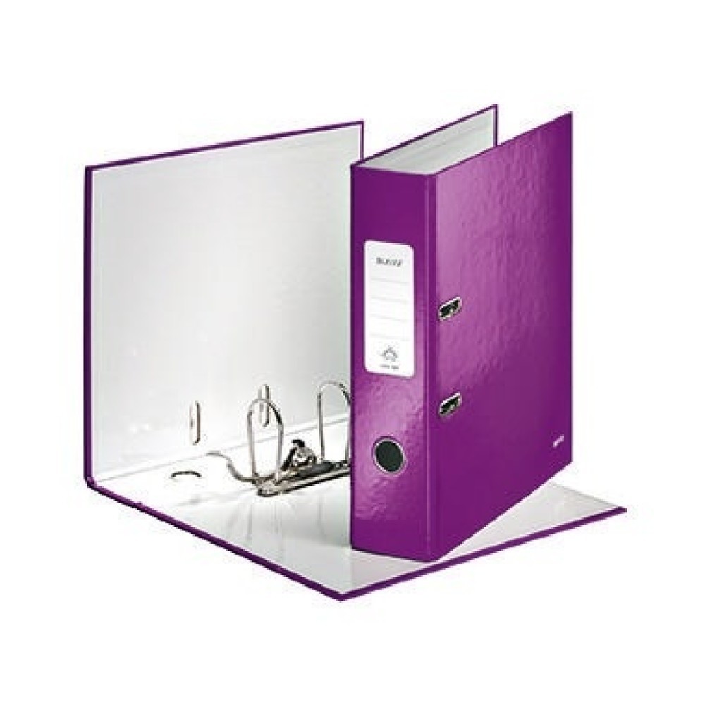 Produktabbildung: Leitz Ordner WOW 10050062 DIN A4 80mm Pappe violett