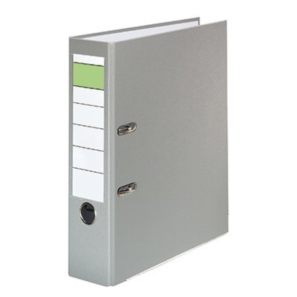 Produktabbildung: Ordner 10077949 DIN A4 80mm PP grau