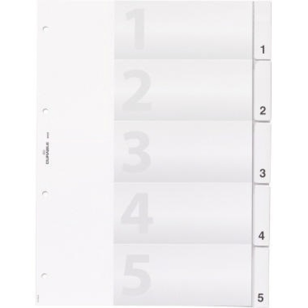 Produktabbildung: DURABLE Register 682019 DIN A4 5teilig umschweißte Taben
