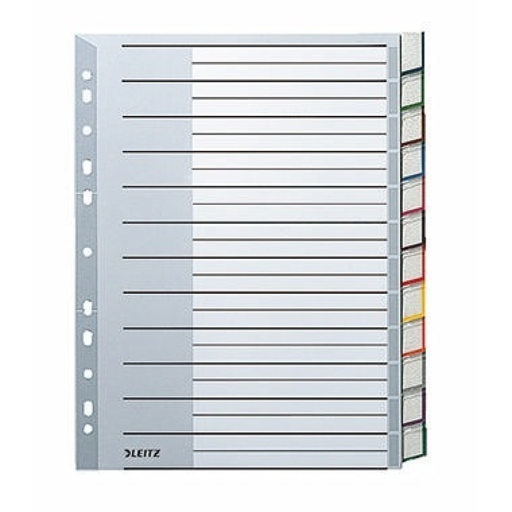 Produktabbildung: Leitz Register 12750000 DIN A5 12Blatt PP blanko