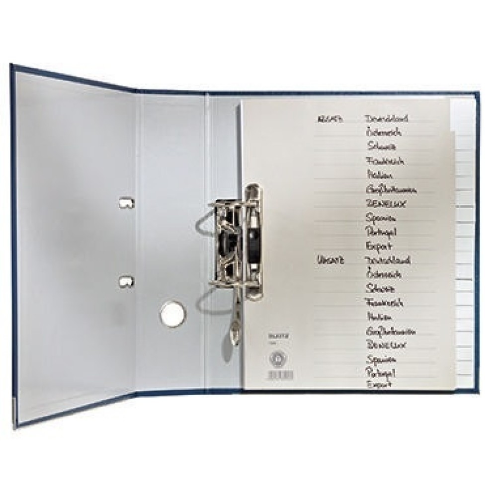 Produktabbildung Nr. 5: Leitz Register 43400000 blanko DIN A4 10teilig Papier sortiert
