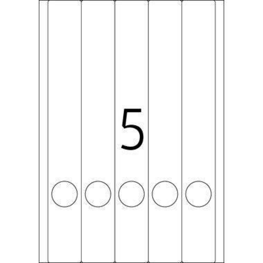 Produktabbildung Nr. 4: HERMA Ordneretiketten 5134 DIN A4 38x297mm grün 100 St./Pack.
