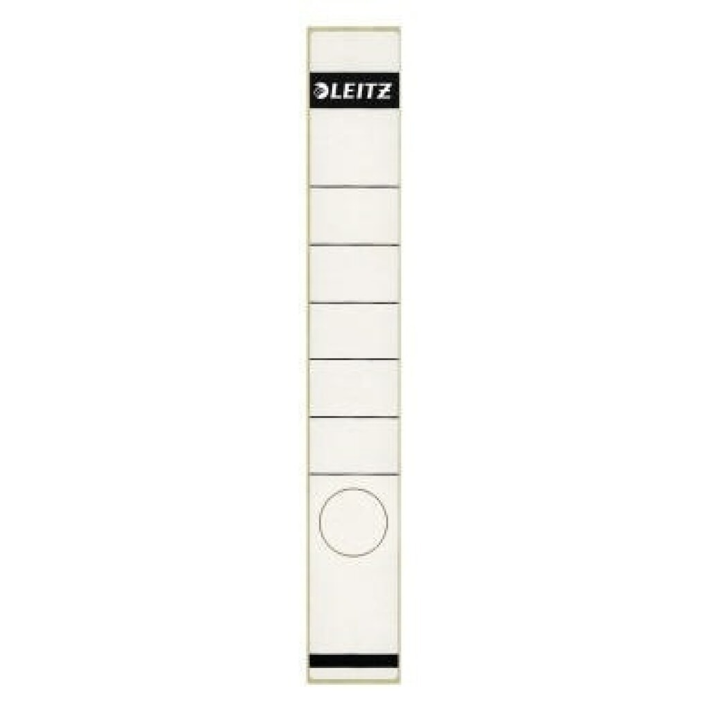 Produktabbildung: Leitz Ordneretikett 16480001 lang/schmal sk weiß 10 St./Pack.
