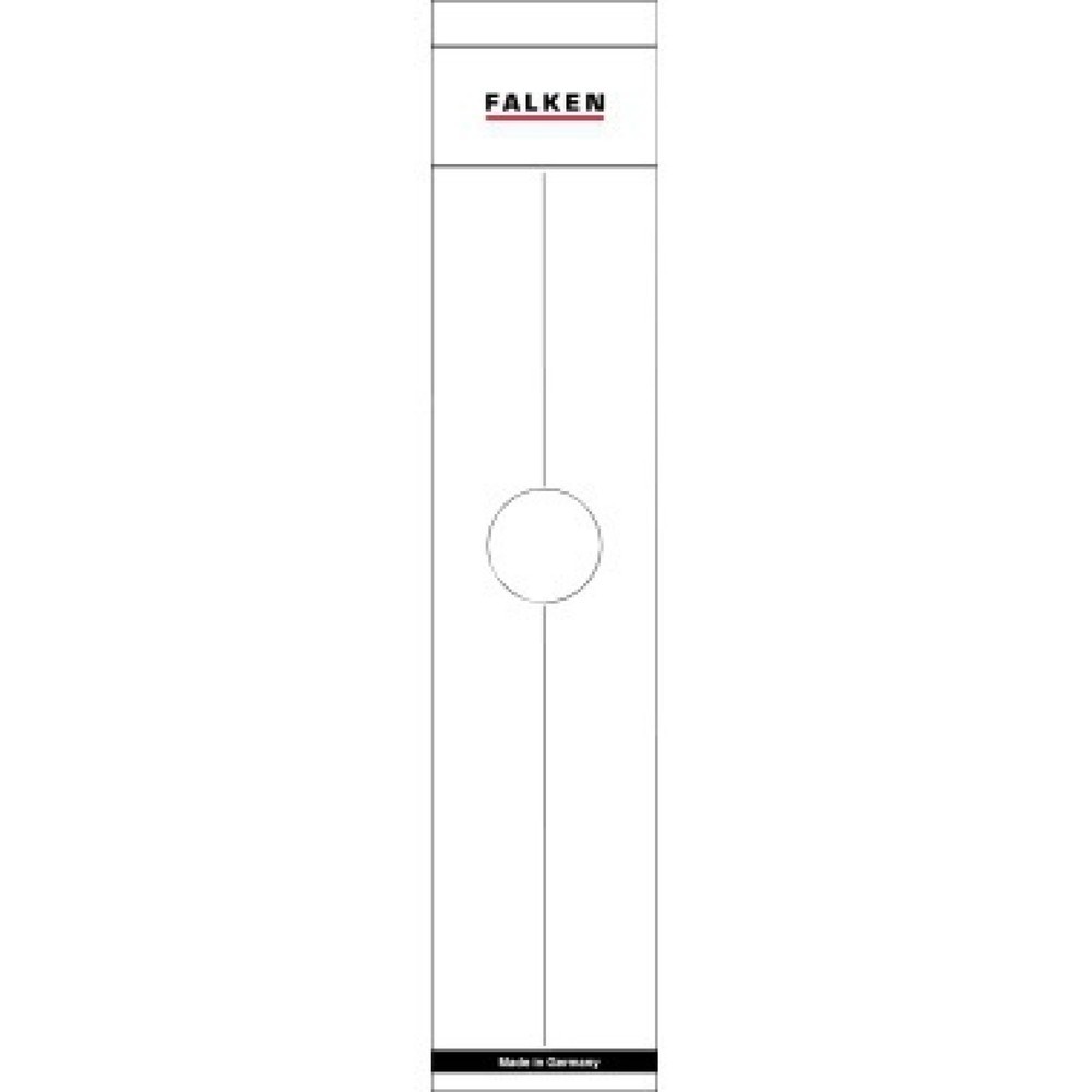 Produktabbildung: Falken Ordnerrückenschild 11287067 70mm weiß 10 St./Pack.