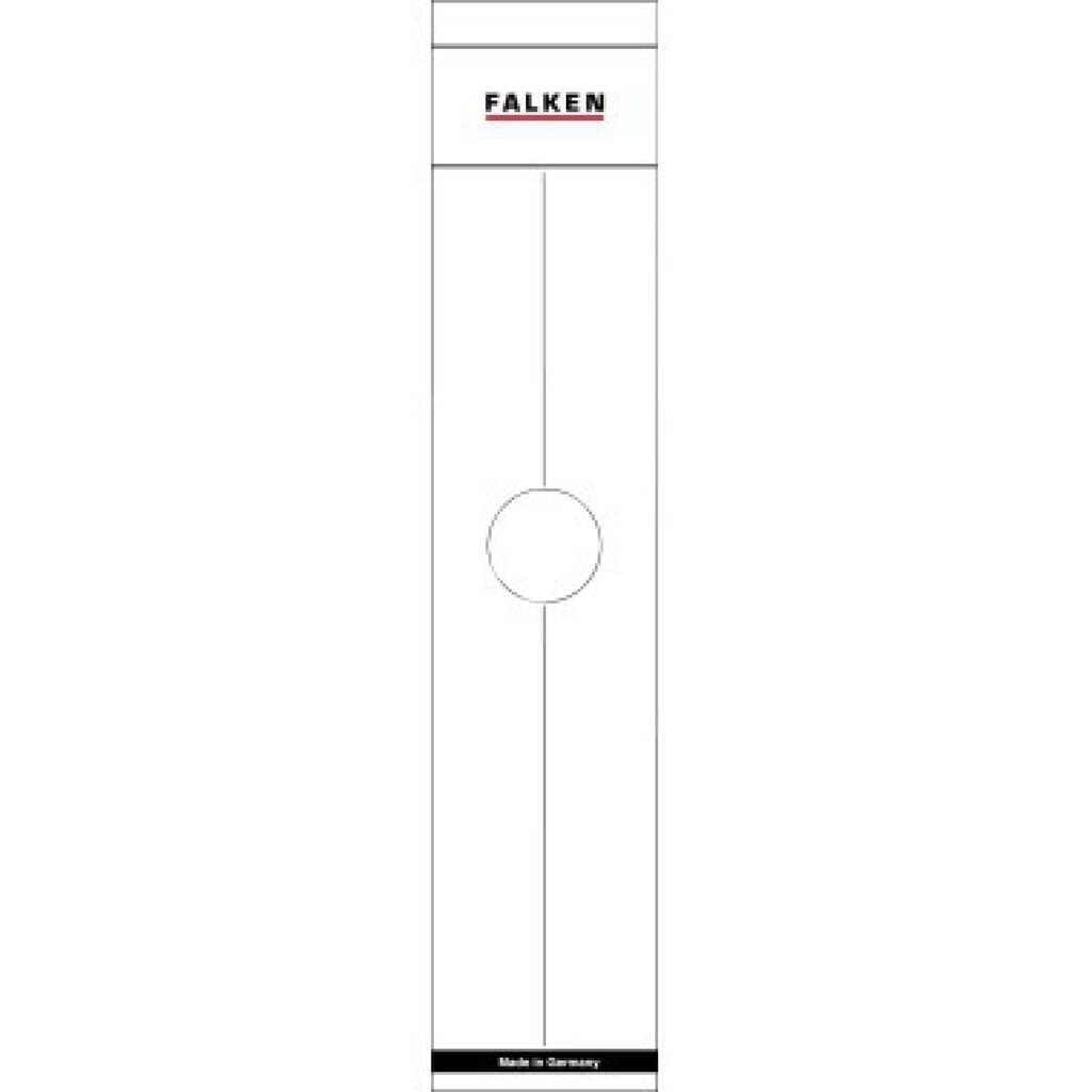 Produktabbildung: Falken Ordnerrückenschild 11287067 70mm weiß 10 St./Pack.