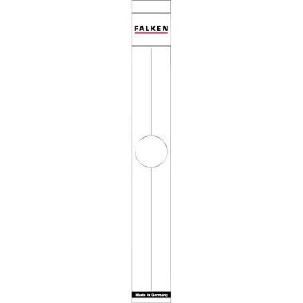 Produktabbildung: Falken Ordnerrückenschild 11287075 50mm weiß 10 St./Pack.