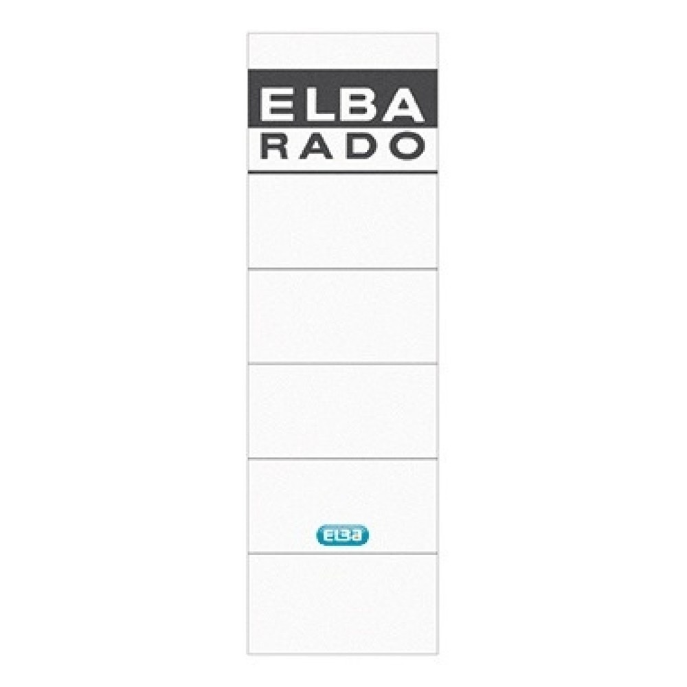 Produktabbildung: ELBA Ordneretikett 100551826 breit/kurz sk weiß 10 St./Pack.