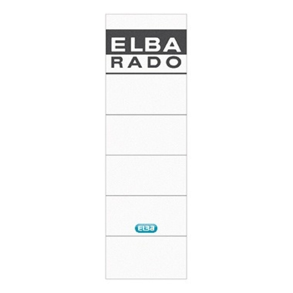 Produktabbildung: ELBA Ordneretikett 100551826 breit/kurz sk weiß 10 St./Pack.