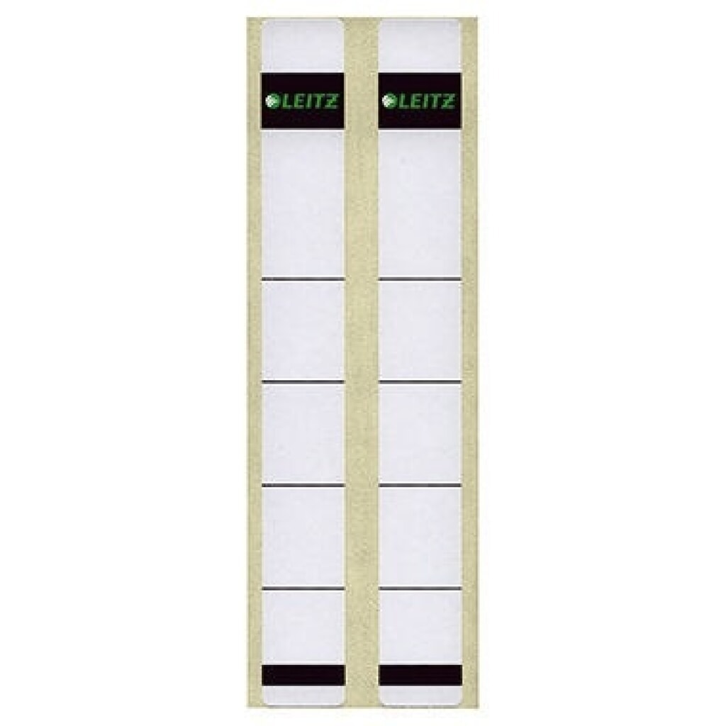 Leitz Ordneretikett 16460085 kurz/ extra schmal Papier gr 10 St./Pack. Produktabbildung: Leitz Ordneretikett 16460085 kurz/ extra schmal Papier gr 10 St./Pack.