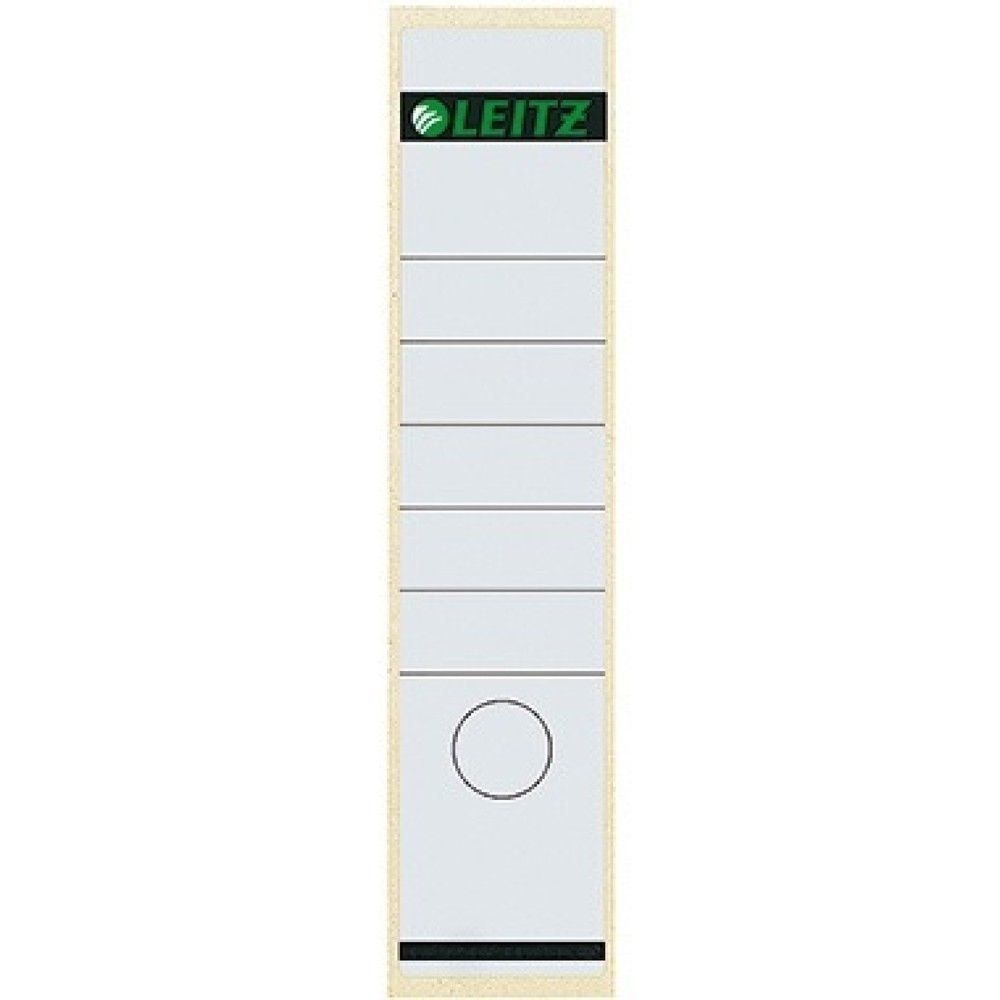 Produktabbildung: Leitz Ordneretikett 16400001 lang/breit Papier weiß 10 St./Pack.