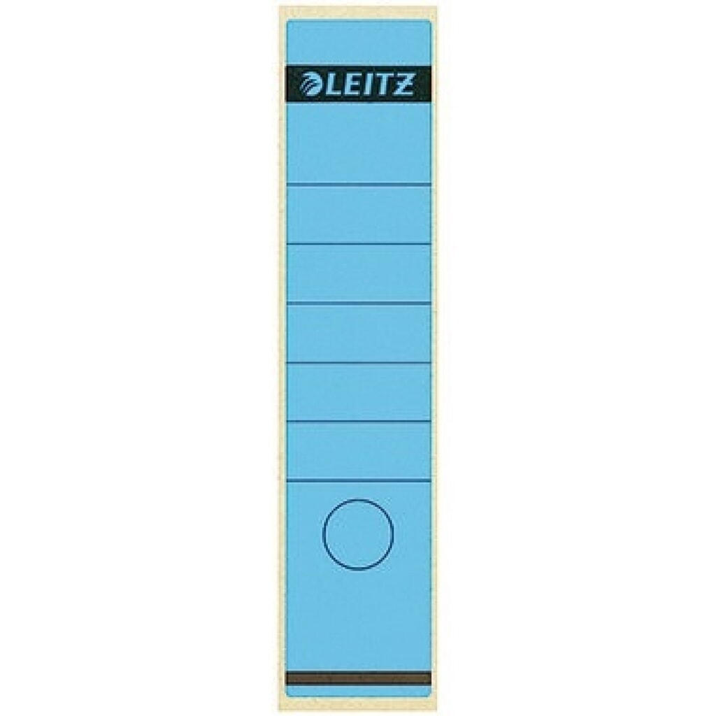 Produktabbildung: Leitz Ordneretikett 16400035 lang/breit Papier blau 10 St./Pack.