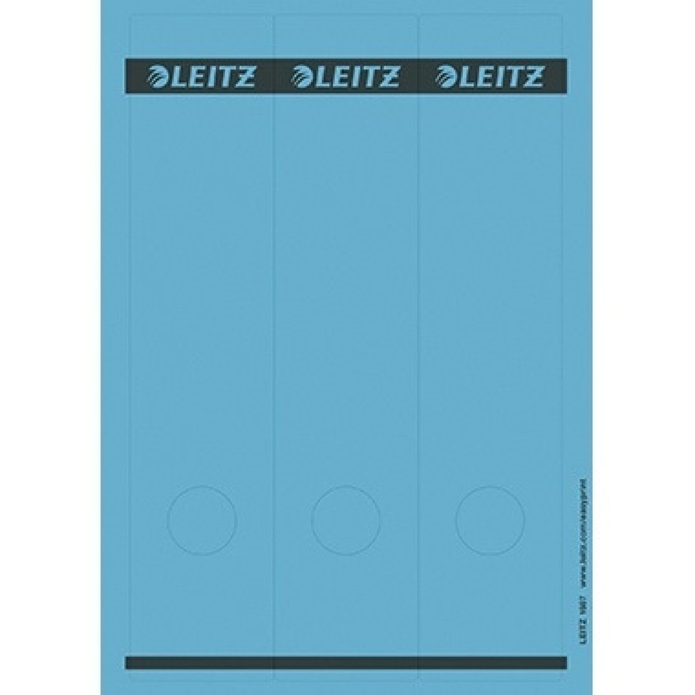Produktabbildung: Leitz Ordneretikett 16870035 lang/breit Papier blau 75 St./Pack.