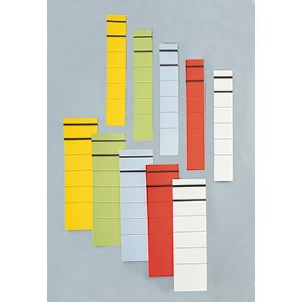 Produktabbildung: Ordneretikett schmal/lang sk Papier weiß 10 St./Pack.