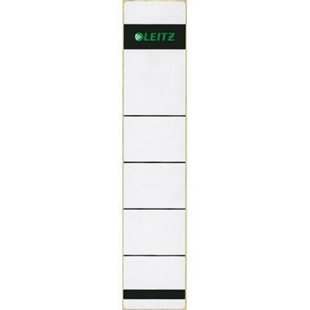 Produktabbildung: Leitz Ordneretikett 16430085 kurz/schmal Papier gr 10 St./Pack.