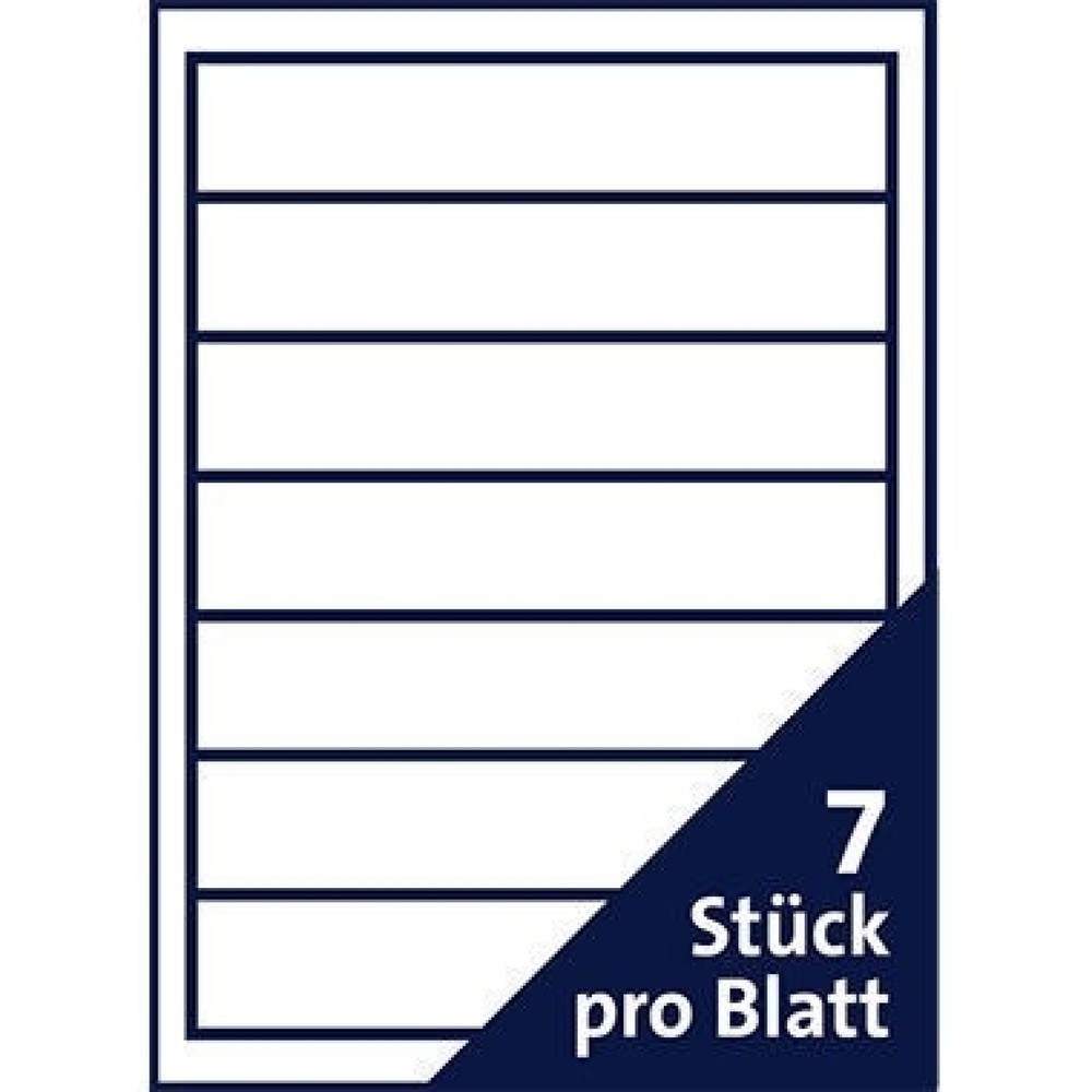 Produktabbildung Nr. 9: Soennecken Ordneretikett 66308 schmal/kurz sk weiß 700 St./Pack.