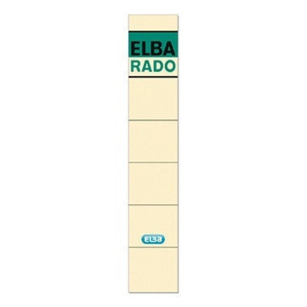 Produktabbildung Nr. 1: ELBA Ordneretikett 100420941 schmal/kurz sk chamois 10 St./Pack.